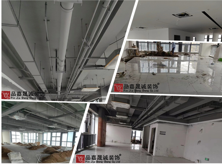 辦公室裝修工地現(xiàn)場圖